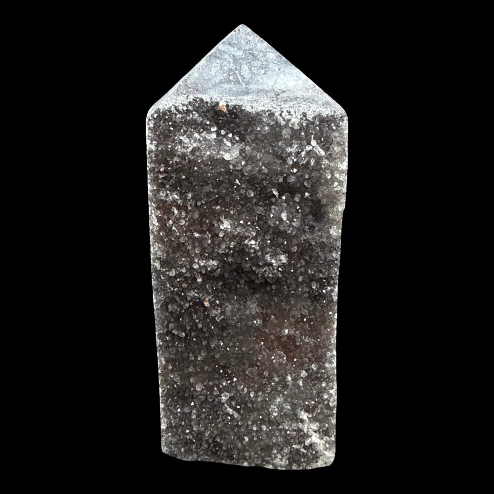 Spherulite Sugar Druzy gemstone carving tower natural stone 5in x 2in New